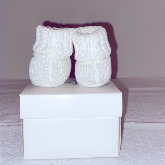 Knit Baby Booties by Le Nouveau-Né 0-3mo New - Picture 5 of 8